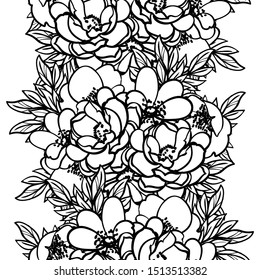 Abstract elegance seamless pattern with floral background