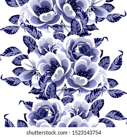 Abstract elegance seamless pattern with floral background