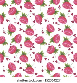 Abstract Elegance Seamless pattern with floral background