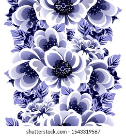 Abstract elegance seamless pattern with floral background