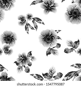 Abstract elegance seamless pattern with floral background