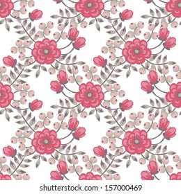 Abstract Elegance Seamless pattern with floral background