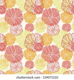 Abstract Elegance Seamless pattern with floral background