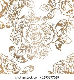 Abstract elegance seamless pattern with floral background