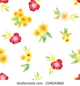 Abstract elegance seamless pattern with floral background