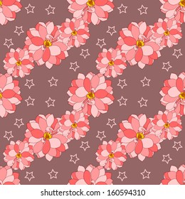 Abstract Elegance Seamless pattern with floral background