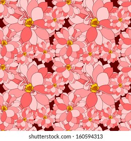 Abstract Elegance Seamless pattern with floral background