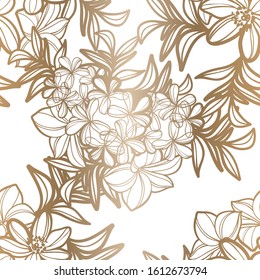 Abstract elegance seamless pattern with floral background