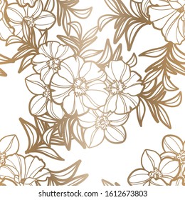 Abstract elegance seamless pattern with floral background