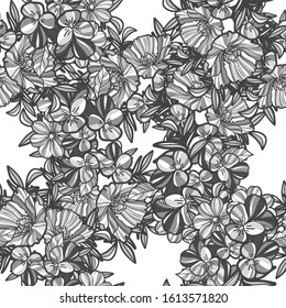 Abstract elegance seamless pattern with floral background
