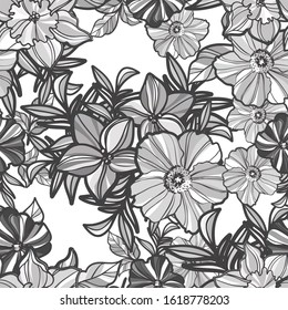 Abstract elegance seamless pattern with floral background