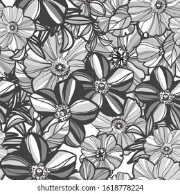 Abstract elegance seamless pattern with floral background