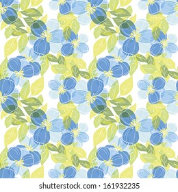 Abstract Elegance Seamless pattern with floral background