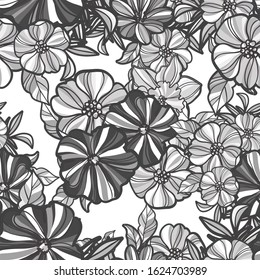 Abstract elegance seamless pattern with floral background