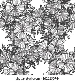 Abstract elegance seamless pattern with floral background