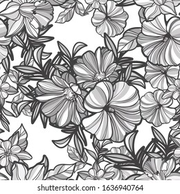 Abstract elegance seamless pattern with floral background