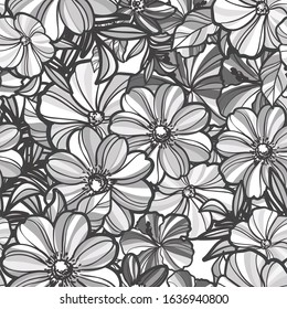 Abstract elegance seamless pattern with floral background
