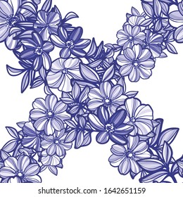 Abstract elegance seamless pattern with floral background