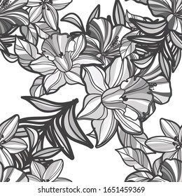 Elegancia abstracta sin problemas con fondo floral