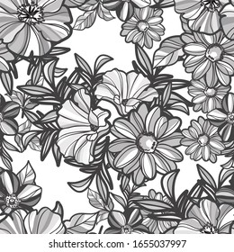 Elegancia abstracta sin problemas con fondo floral