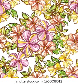Elegancia abstracta sin problemas con fondo floral