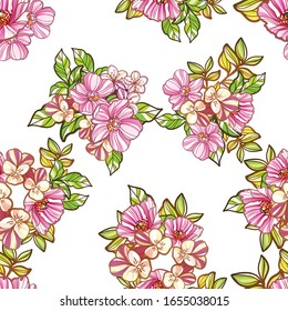 Elegancia abstracta sin problemas con fondo floral