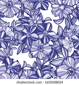 Abstract elegance seamless pattern with floral background
