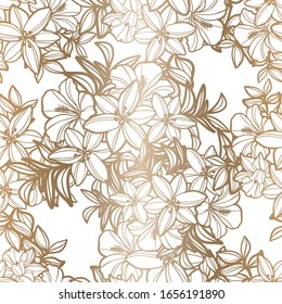 Elegancia abstracta sin problemas con fondo floral