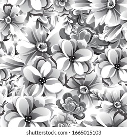 Elegancia abstracta sin problemas con fondo floral