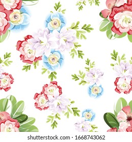 Elegancia abstracta sin problemas con fondo floral