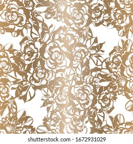 Abstract elegance seamless pattern with floral background