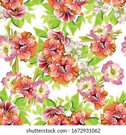 Elegancia abstracta sin problemas con fondo floral