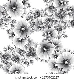 Abstract elegance seamless pattern with floral background
