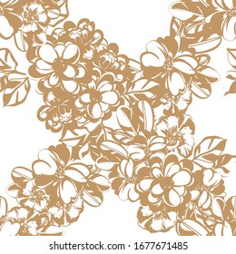 Abstract elegance seamless pattern with floral background