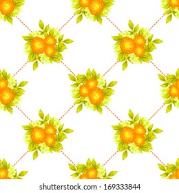 Abstract Elegance Seamless pattern with floral background