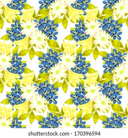 Abstract Elegance Seamless pattern with floral background