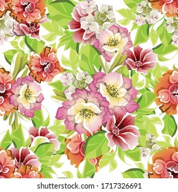 Elegancia abstracta sin problemas con fondo floral