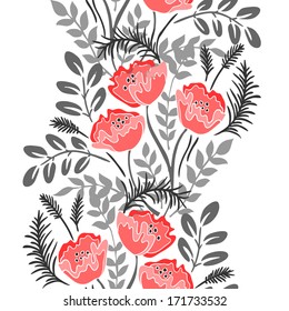 Abstract Elegance Seamless pattern with floral background