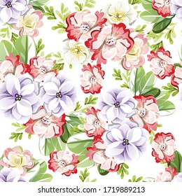 Elegancia abstracta sin problemas con fondo floral