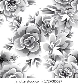 Resumen de la elegancia sin problemas con fondo floral