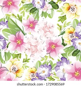 Resumen de la elegancia sin problemas con fondo floral