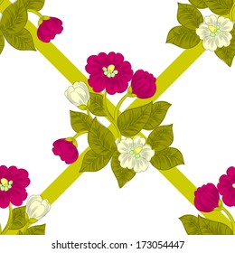 Abstract Elegance Seamless pattern with floral background