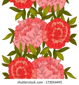 Abstract Elegance Seamless pattern with floral background