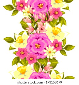 Abstract Elegance Seamless pattern with floral background