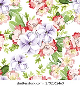 Resumen de la elegancia sin problemas con fondo floral