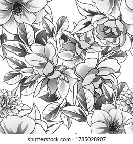 Resumen de la elegancia sin problemas con fondo floral