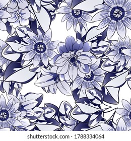 Resumen de la elegancia sin problemas con fondo floral