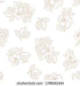 Resumen de la elegancia sin problemas con fondo floral