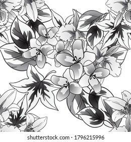 Resumen de la elegancia sin problemas con fondo floral