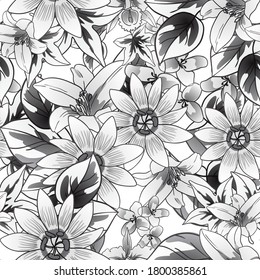 Resumen de la elegancia sin problemas con fondo floral